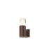Springwater Ribbed Line Wall Lamp Tier Pattern Acrylic Shade 1 x GU10 IP54 Dark Brown/Clear -1