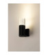 Springwater Ribbed Line Wall Lamp Bubble Acrylic Shade 1 x GU10 IP54 Black/Clear -3