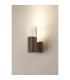 Springwater Ribbed Line Wall Lamp Bubble Acrylic Shade 1 x GU10 IP54 Dark Brown/Clear -3