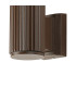 Springwater Ribbed Line Wall Lamp Bubble Acrylic Shade 1 x GU10 IP54 Dark Brown/Clear -5