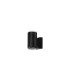 Springwater Ribbed Line Wall Lamp Shallow Acrylic Shade 1 x GU10 IP54 Black/Clear/Frosted -1