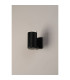 Springwater Ribbed Line Wall Lamp Shallow Acrylic Shade 1 x GU10 IP54 Black/Clear/Frosted -7