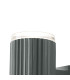 Springwater Ribbed Line Wall Lamp Shallow Acrylic Shade 1 x GU10 IP54 Grey/Clear/Frosted -5