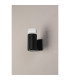 Springwater Ribbed Line Wall Lamp Short Diagonal Pattern Acrylic Shade 1 x GU10 IP54 Black/Clear/Frosted -6