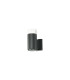 Springwater Ribbed Line Wall Lamp Short Diagonal Pattern Acrylic Shade 1 x GU10 IP54 Grey/Clear/Frosted -1