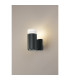 Springwater Ribbed Line Wall Lamp Short Diagonal Pattern Acrylic Shade 1 x GU10 IP54 Grey/Clear/Frosted -3