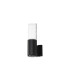Springwater Ribbed Line Wall Lamp Tall Diagonal Pattern Acrylic Shade 1 x GU10 IP54 Black/Clear/Frosted -4