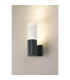 Springwater Ribbed Line Wall Lamp Tall Diagonal Pattern Acrylic Shade 1 x GU10 IP54 Grey/Clear/Frosted -3