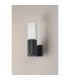 Springwater Ribbed Line Wall Lamp Tall Diagonal Pattern Acrylic Shade 1 x GU10 IP54 Grey/Clear/Frosted -6