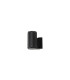 Springwater Ribbed Line Wall Lamp Dome Acrylic Shade 1 x GU10 IP54 Black/Clear/Frosted -1