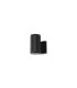 Springwater Ribbed Line Wall Lamp Dome Acrylic Shade 1 x GU10 IP54 Black/Clear/Frosted -4