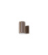 Springwater Ribbed Line Wall Lamp Dome Acrylic Shade 1 x GU10 IP54 Dark Brown/Clear/Frosted -1
