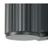 Springwater Ribbed Line Wall Lamp Dome Acrylic Shade 1 x GU10 IP54 Grey/Clear/Frosted -6