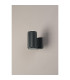 Springwater Ribbed Line Wall Lamp Dome Acrylic Shade 1 x GU10 IP54 Grey/Clear/Frosted -7