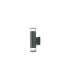Springwater Diamond Pattern Wall Lamp X Pattern Acrylic Shade 2 x GU10 IP54 Grey/Clear/Frosted -1