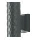 Springwater Diamond Pattern Wall Lamp X Pattern Acrylic Shade 2 x GU10 IP54 Grey/Clear/Frosted -8