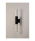 Springwater II Diamond Pattern Wall Lamp Bubble Acrylic Shade 2 x GU10 IP54 Black/Clear -7