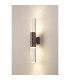 Springwater II Diamond Pattern Wall Lamp Bubble Acrylic Shade 2 x GU10 IP54 Dark Brown/Clear -3