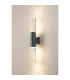 Springwater II Diamond Pattern Wall Lamp Bubble Acrylic Shade 2 x GU10 IP54 Grey/Clear -3