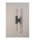 Springwater II Diamond Pattern Wall Lamp Bubble Acrylic Shade 2 x GU10 IP54 Grey/Clear -9