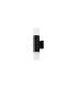 Springwater Diamond Pattern Wall Lamp Horizontal Line Acrylic Shade 2 x GU10 IP54 Black/Clear/Frosted -4