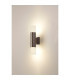 Springwater Diamond Pattern Wall Lamp Horizontal Line Acrylic Shade 2 x GU10 IP54 Dark Brown/Clear/Frosted -3