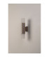 Springwater Diamond Pattern Wall Lamp Horizontal Line Acrylic Shade 2 x GU10 IP54 Dark Brown/Clear/Frosted -7