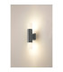 Springwater Diamond Pattern Wall Lamp Horizontal Line Acrylic Shade 2 x GU10 IP54 Grey/Clear/Frosted -3