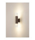Springwater Diamond Pattern Wall Lamp Tier Pattern Acrylic Shade 2 x GU10 IP54 Dark Brown/Clear -3