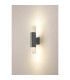 Springwater Diamond Pattern Wall Lamp Tier Pattern Acrylic Shade 2 x GU10 IP54 Grey/Clear -3