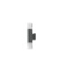 Springwater Diamond Pattern Wall Lamp Tier Pattern Acrylic Shade 2 x GU10 IP54 Grey/Clear -4
