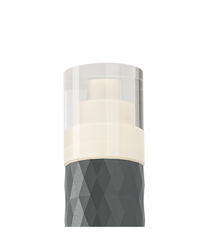 Springwater Diamond Pattern Wall Lamp Tier Pattern Acrylic Shade 2 x GU10 IP54 Grey/Clear -7