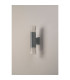 Springwater Diamond Pattern Wall Lamp Tier Pattern Acrylic Shade 2 x GU10 IP54 Grey/Clear -8