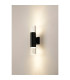 Springwater Diamond Pattern Wall Lamp Bubble Acrylic Shade 2 x GU10 IP54 Black/Clear -3