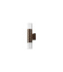 Springwater Diamond Pattern Wall Lamp Bubble Acrylic Shade 2 x GU10 IP54 Dark Brown/Clear -4