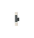 Springwater Diamond Pattern Wall Lamp Bubble Acrylic Shade 2 x GU10 IP54 Grey/Clear -1