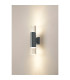Springwater Diamond Pattern Wall Lamp Bubble Acrylic Shade 2 x GU10 IP54 Grey/Clear -3
