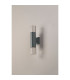 Springwater Diamond Pattern Wall Lamp Bubble Acrylic Shade 2 x GU10 IP54 Grey/Clear -8