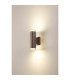 Springwater Diamond Pattern Wall Lamp Shallow Acrylic Shade 2 x GU10 IP54 Dark Brown/Clear/Frosted -3