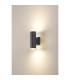 Springwater Diamond Pattern Wall Lamp Shallow Acrylic Shade 2 x GU10 IP54 Grey/Clear/Frosted -3
