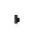 Springwater Diamond Pattern Wall Lamp Short Diagonal Pattern Acrylic Shade 2 x GU10 IP54 Black/Clear/Frosted -1