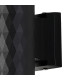 Springwater Diamond Pattern Wall Lamp Short Diagonal Pattern Acrylic Shade 2 x GU10 IP54 Black/Clear/Frosted -6