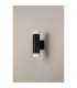 Springwater Diamond Pattern Wall Lamp Short Diagonal Pattern Acrylic Shade 2 x GU10 IP54 Black/Clear/Frosted -8