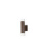 Springwater Diamond Pattern Wall Lamp Short Diagonal Pattern Acrylic Shade 2 x GU10 IP54 Dark Brown/Clear/Frosted -1