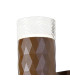 Springwater Diamond Pattern Wall Lamp Short Diagonal Pattern Acrylic Shade 2 x GU10 IP54 Dark Brown/Clear/Frosted -5
