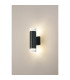 Springwater Diamond Pattern Wall Lamp Short Diagonal Pattern Acrylic Shade 2 x GU10 IP54 Grey/Clear/Frosted -3