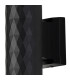 Springwater Diamond Pattern Wall Lamp Tall Diagonal Pattern Acrylic Shade 2 x GU10 IP54 Black/Clear/Frosted -6