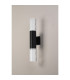 Springwater Diamond Pattern Wall Lamp Tall Diagonal Pattern Acrylic Shade 2 x GU10 IP54 Black/Clear/Frosted -8