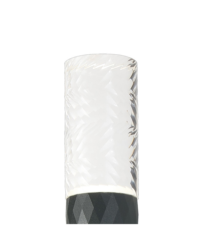 Springwater Diamond Pattern Wall Lamp Tall Diagonal Pattern Acrylic Shade 2 x GU10 IP54 Grey/Clear/Frosted -5