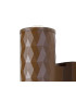 Springwater Diamond Pattern Wall Lamp Dome Acrylic Shade 2 x GU10 IP54 Dark Brown/Clear/Frosted -5